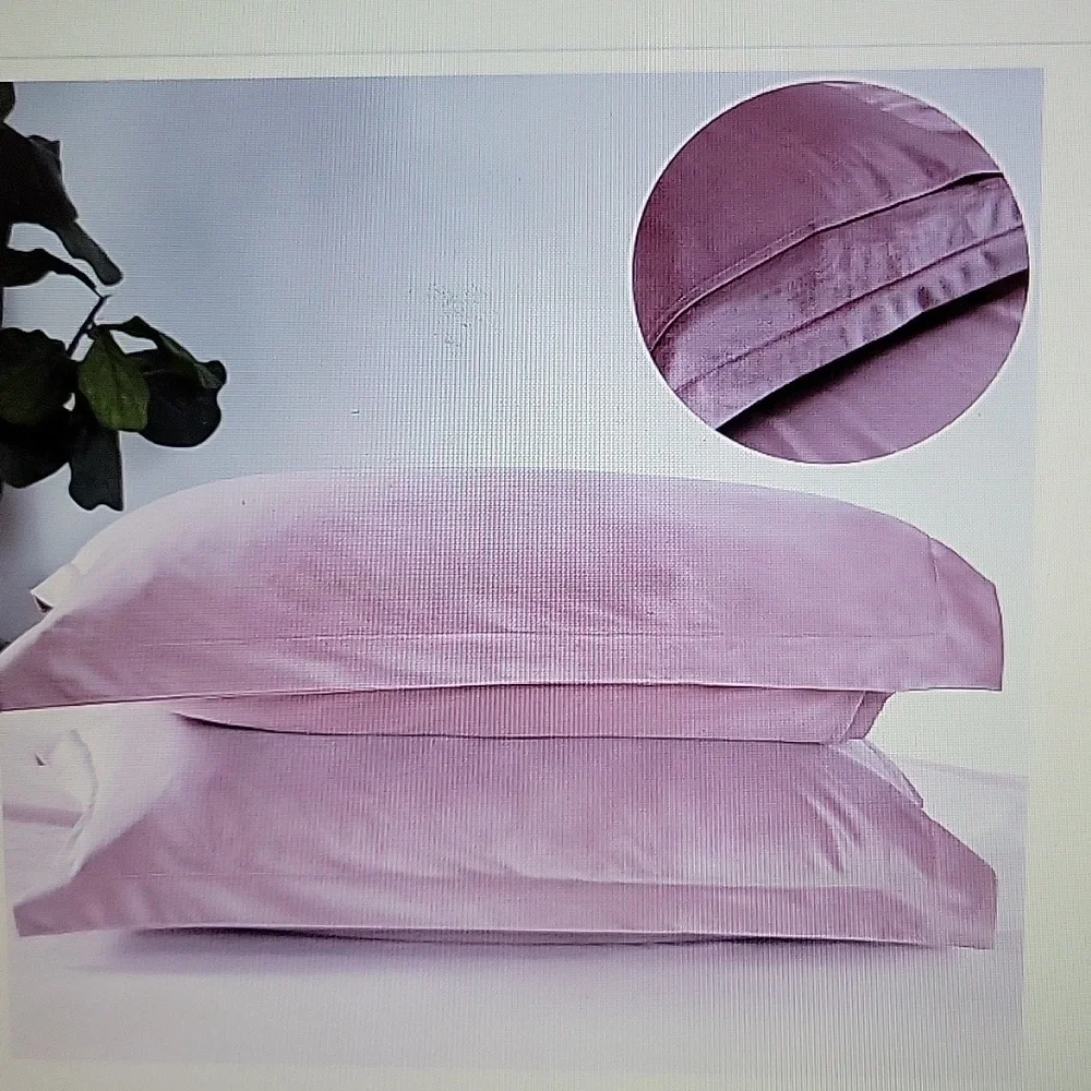David's Home pink velvet duvet cover 3 pc set Queen 90x90 corner tie button New…